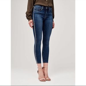 L’Agence Margot Jean in color Neptune with gold tuxedo stripe. Size 27